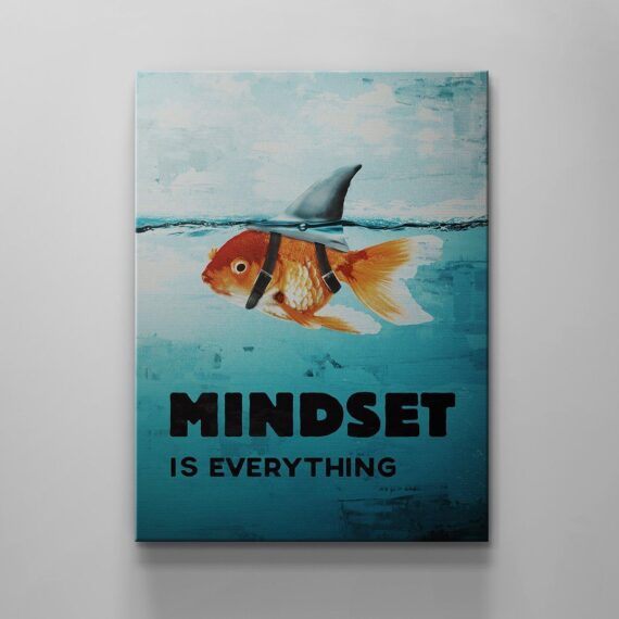 Mindset Is Everything Canvas Wall Art Decor – Daymira™ Wear For ...