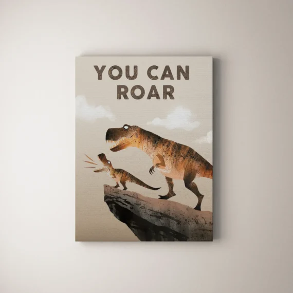 You Can Roar Canvas Wall Art Decor