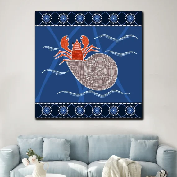 Hermit Crab Canvas Wall Art - Daymira Store