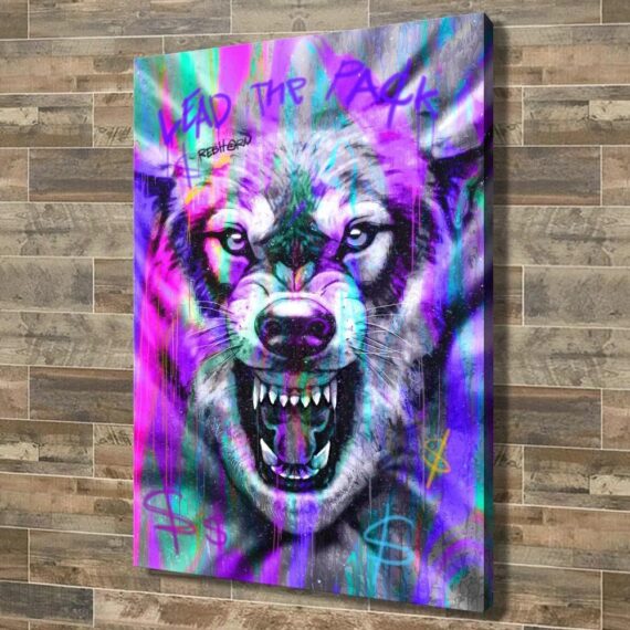 Lead The Pack Wolf Edition Canvas Wall Art Decor