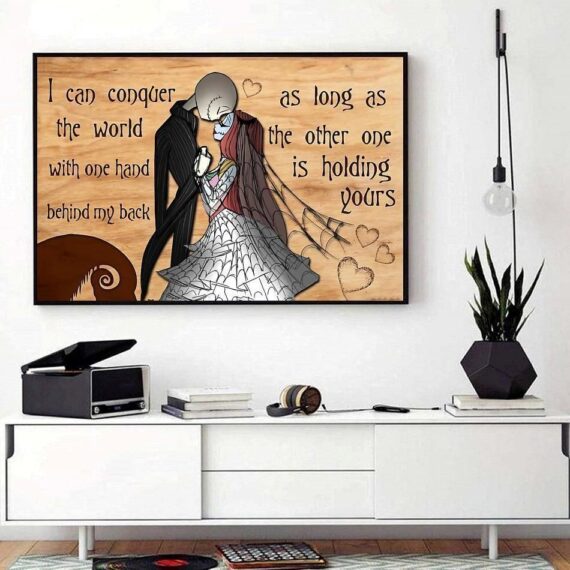 Jack Skellington And Sally I Can Conquer The World Canvas – Daymira ...