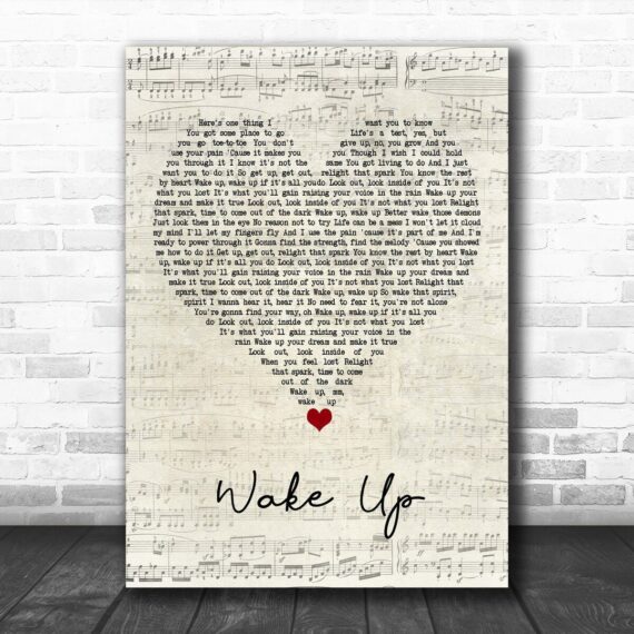 Julie And The Phantoms Cast Wake Up Script Heart Song Lyric Art Print