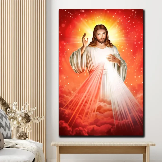 Christ The Beginning and The End Wall Art Canvas - Daymira store