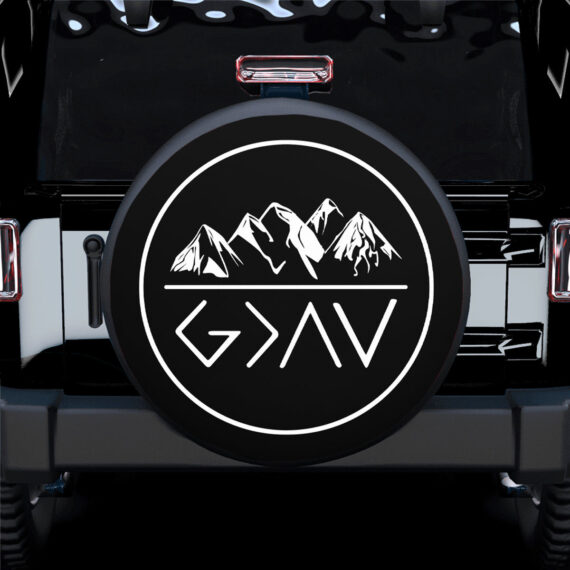 Mountain Camping Jeep Car Spare Tire Cover Gift For Campers - Jeep Tire Covers