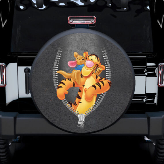 Winnie The Pooh Minnie Mouse Tigger Ziper Car Spare Tire Gift For Campers - Jeep Tire Covers