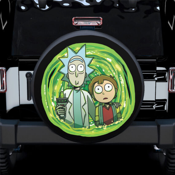 Rick Morty Look Spare Tire Covers Gift For Campers - Jeep Tire Covers