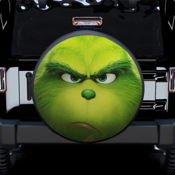 The Grinch Face Spare Tire Covers Gift For Campers - Jeep Tire Covers