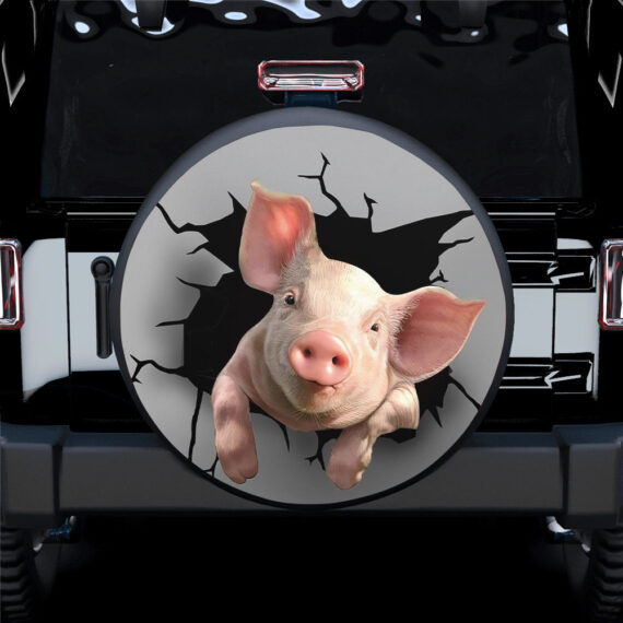 Pig 3D Funny Jeep Funny Spare Tire Covers Gift For Campers - Jeep Tire Covers