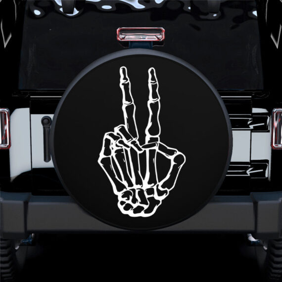 Skeleton peace Car Spare Tire Gift For Campers - Jeep Tire Covers