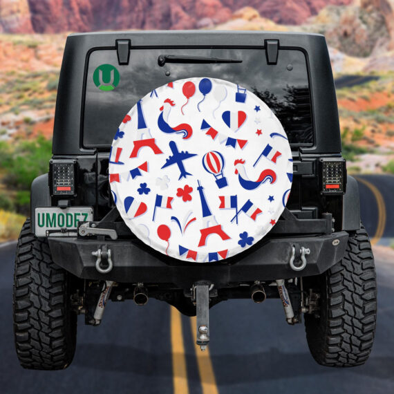 National Independence Day Of France Nation Country Symbols Spare Tire ...