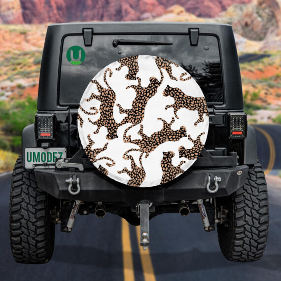 Modern Trendy Leopard Spots Fashion And Surface Design Spare Tire Cover