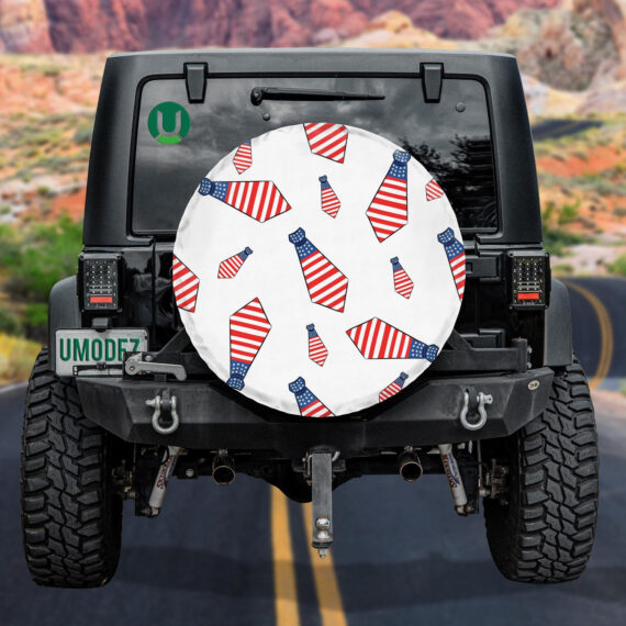 Awesome Ties Painted In The Colors Of The American Flag Spare Tire ...