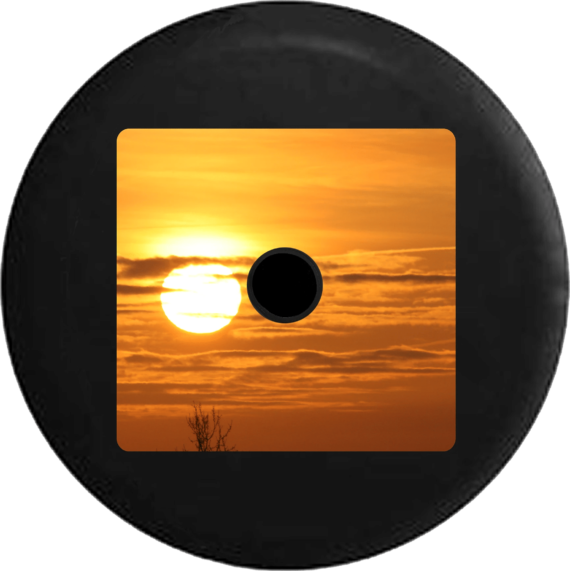 Sunrise Sunset Golden Sky And Clouds Spare Tire Cover - Jeep Tire Covers