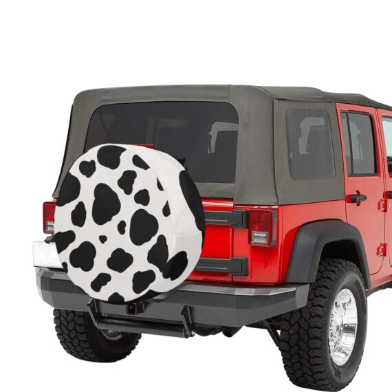 Animal Skin Cow Spots Spare Tire Cover - Jeep Tire Covers