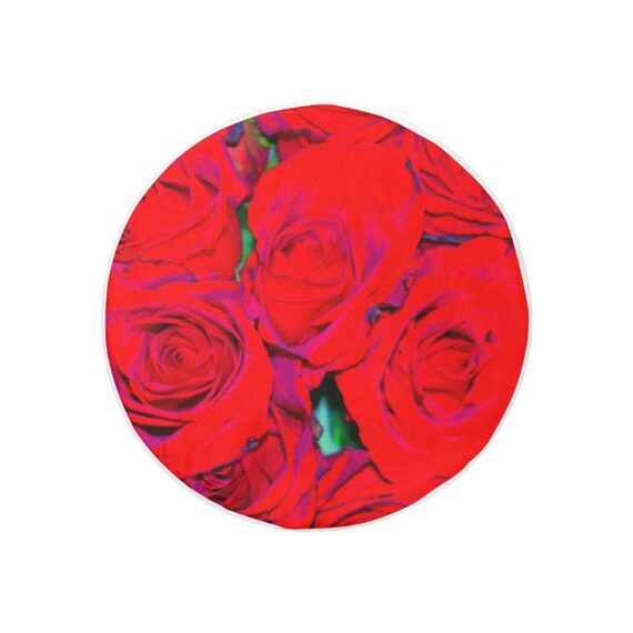 Red Rose Bouquet Flower Spare Tire Cover - Jeep Tire Covers