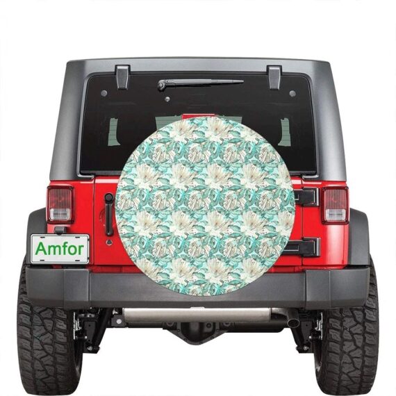 Beautiful Hawaii Tropical Blue Style Spare Tire Cover - Jeep Tire Covers