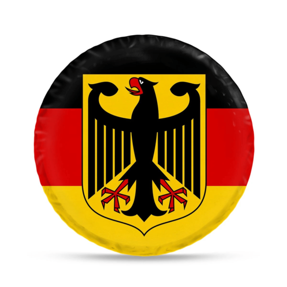 Pretty German Coat Of Arms Germany Flag Spare Tire Cover - Jeep Tire Covers