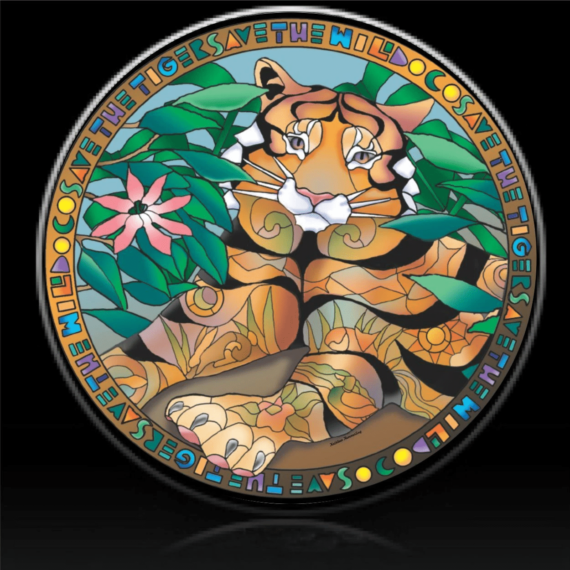 Cool Tiger King Of Animal Design Spare Tire Cover - Jeep Tire Covers