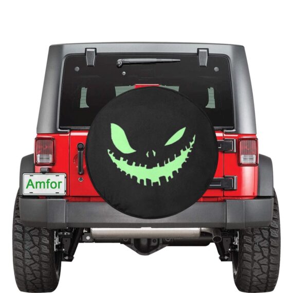 Oogie Boogie Silhouettes Background Spare Tire Cover - Jeep Tire Covers