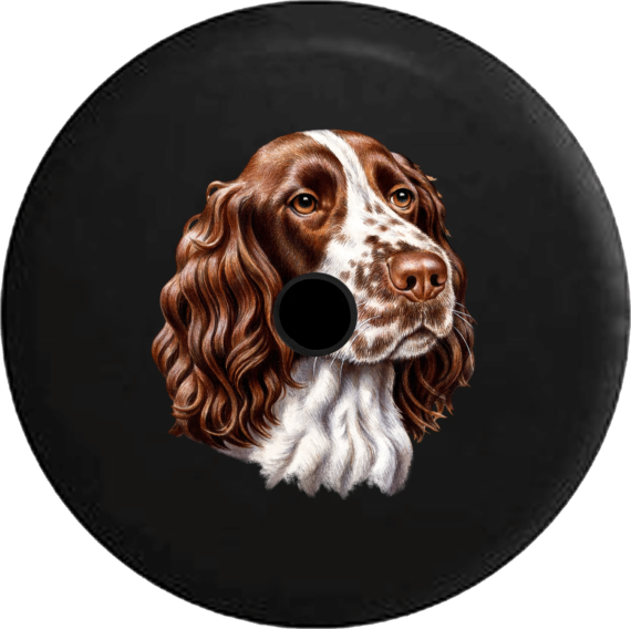 Springer Spaniel Dog Lover Adopt Rescue Spare Tire Cover - Jeep Tire Covers