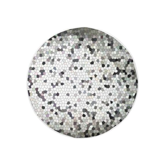 Black And White Crackle Mosaic Spare Tire Cover - Jeep Tire Covers