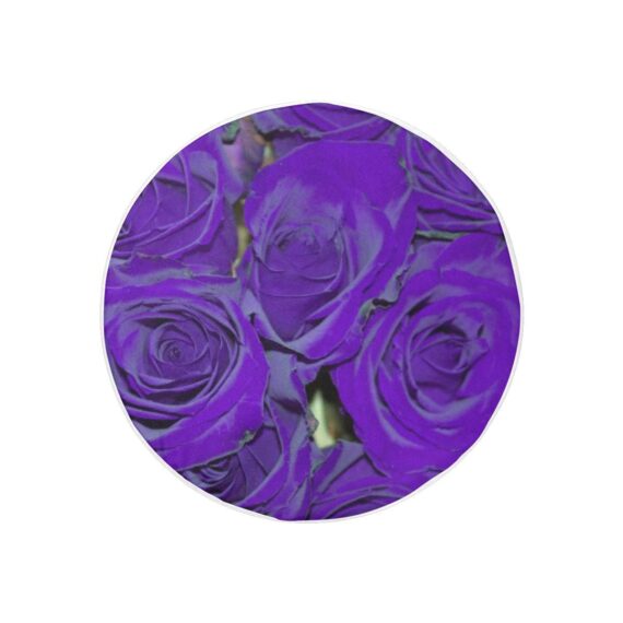 Purple Rose Bouquet Flower Spare Tire Cover - Jeep Tire Covers