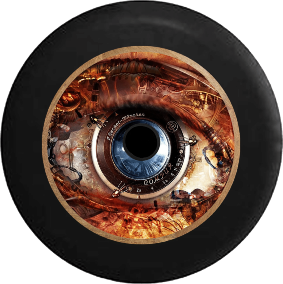 Spare Tire Cover Digital Mechanical Eye Camera Lens Scifi Robot - Jeep Tire Covers