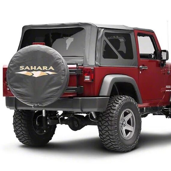 Sahara Word Pattern Spare Tire Cover – Jeep Tire Covers – Daymira™ Wear ...