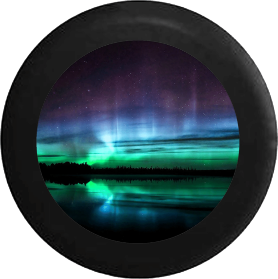 Colorful Night Sky Reflection In Lake Spare Tire Cover – Jeep Tire ...