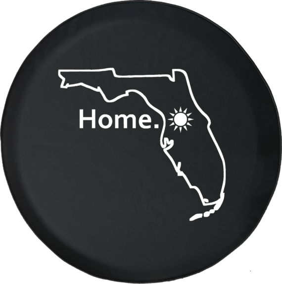 Jeep Liberty Spare Tire Cover With Florida Map Print - Jeep Tire Covers