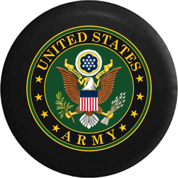 Jeep Wrangler Tire Cover With United States Army - Jeep Tire Covers