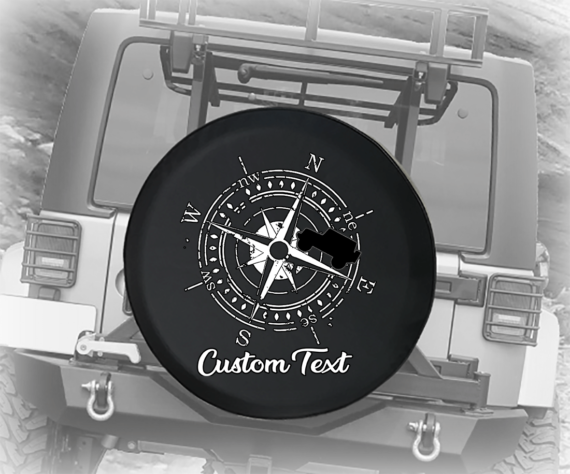 Vintage Compass American 4×4 – Personalized Spare Tire Cover – Jeep ...