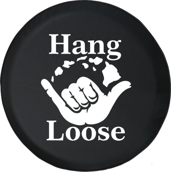 Hang Loose Hawaiian Island Surfing Riding Waves Offroad Jeep RV Camper