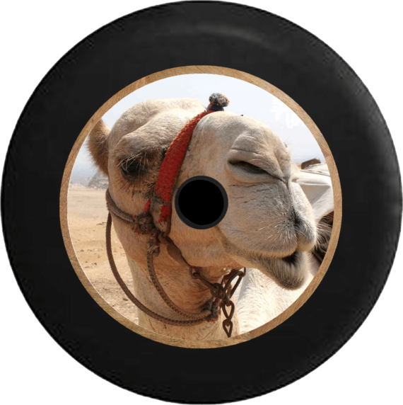 Jeep Wrangler JL Backup Camera Desert Camel Closeup Jeep Camper Spare Tire Cover 240 - Jeep Tire Covers