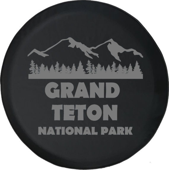 Jeep Wrangler Tire Cover With Grand Teton National Park - Jeep Tire Covers