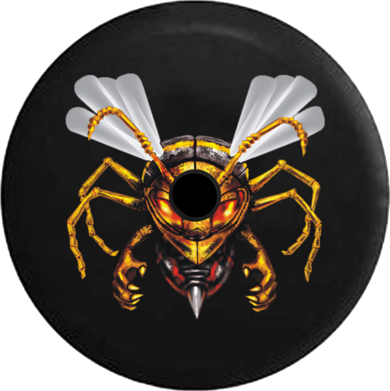 Jeep Wrangler JL Backup Camera Hornet Wasp Bee Stringer Out Endangered RV Camper Spare Tire Cover - Jeep Tire Covers