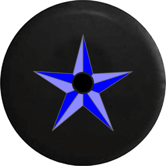 Jeep Wrangler JL Backup Camera Nautical Star Blue RV Camper Spare Tire Cover - Jeep Tire Covers