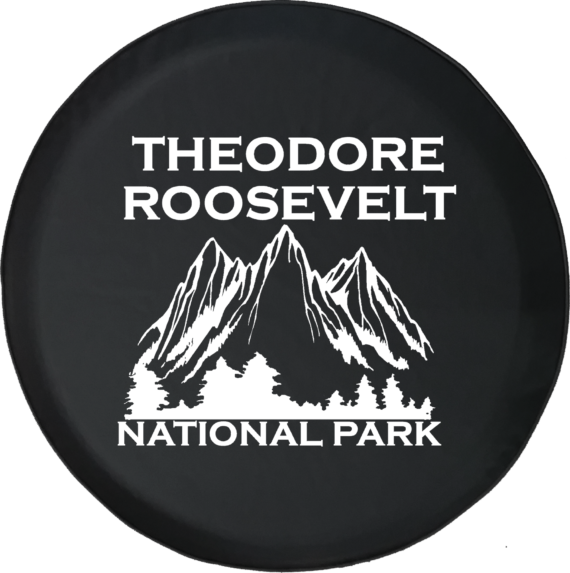 Theodore Roosevelt National Park RV Camper Spare Tire Cover - Jeep Tire Covers