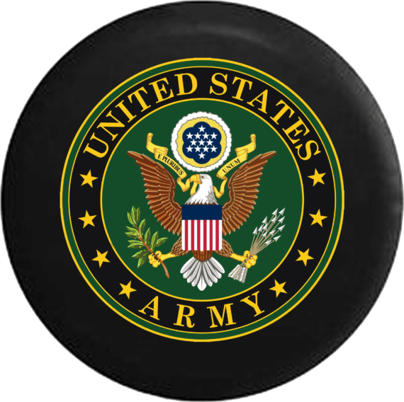 Jeep Liberty Tire Cover With United States Army - Jeep Tire Covers