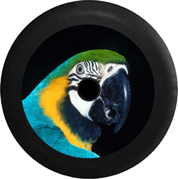 Jeep Wrangler JL Backup Camera Parrot Macaw Tropical Colorful Bird Jeep Spare Tire Cover 338 - Jeep Tire Covers