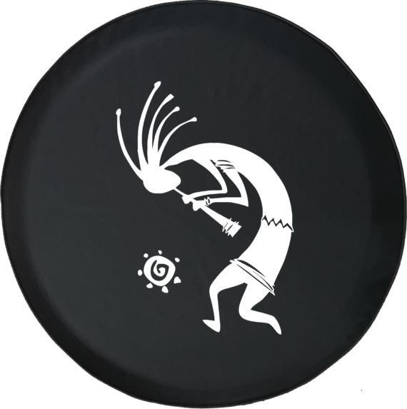 Kokopelli Flute Tribal Sun Offroad Jeep RV Camper Spare Tire Cover T142 - Jeep Tire Covers