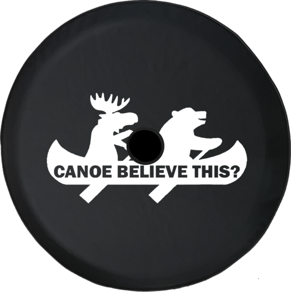 Jeep Wrangler JL Backup Camera Moose Bear Canoe Outdoors Funny Camping Jeep S267 - Jeep Tire Covers