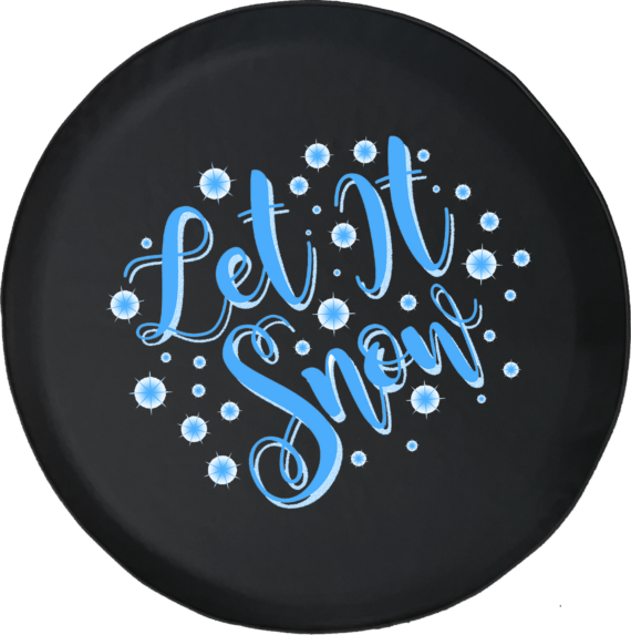 Let It Snow Winter Wonderland Festive Holiday Season Snowflake Jeep