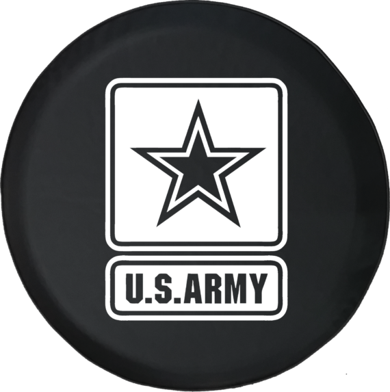 Jeep Wrangler Spare Tire Cover With Army Star - Jeep Tire Covers