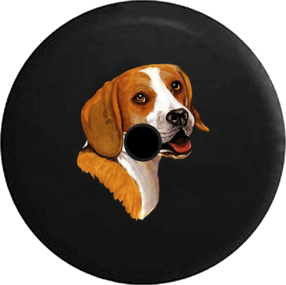 Smiling Beagle Dog Lover Adopt Rescue Spare Tire Cover - Jeep Tire Covers