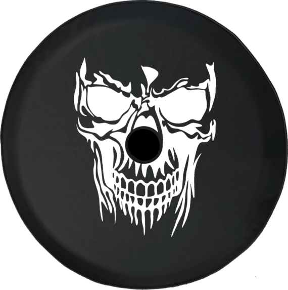 Spare Tire Cover Grinning Reaper Skull Heavy - Jeep Tire Covers