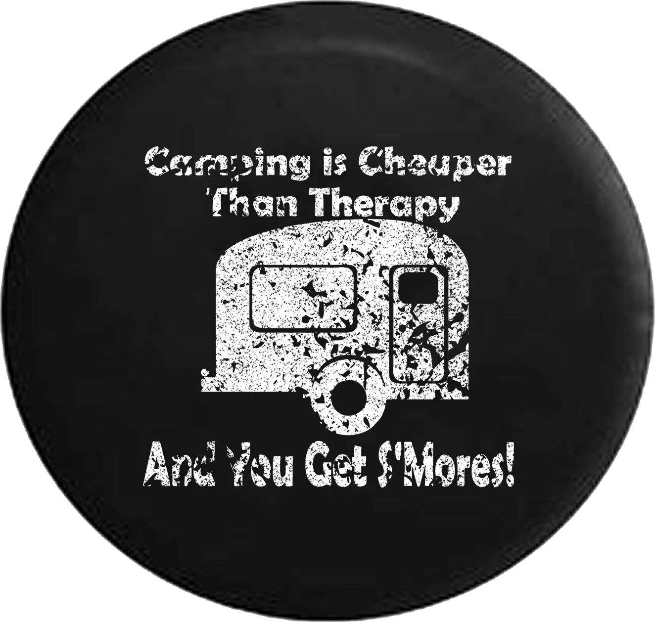 Rustic Design Camping Is Better Than Therapy Spare Tire Cover – Jeep ...