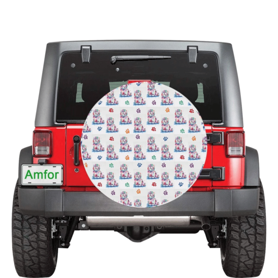 Cool Coton De Tulear Dogs Spare Tire Cover - Jeep Tire Covers