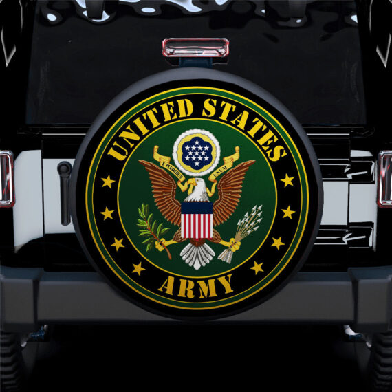 United States Army Logo Car Spare Tire Covers Gift For Campers - Jeep Tire Covers