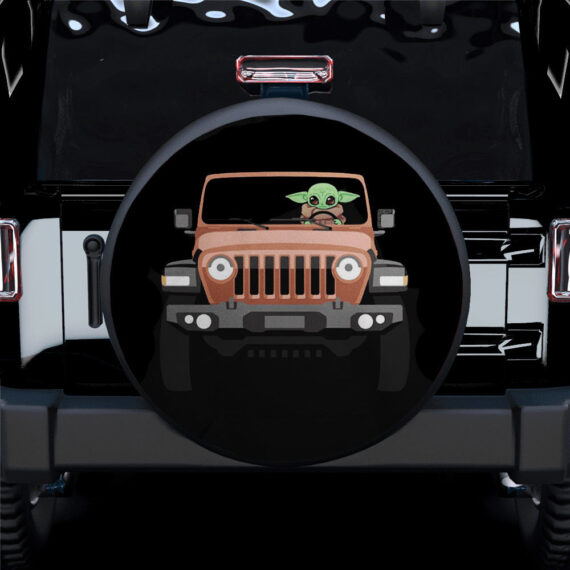 Baby Yoda Jeep Car Spare Tire Covers Gift For Campers - Jeep Tire Covers